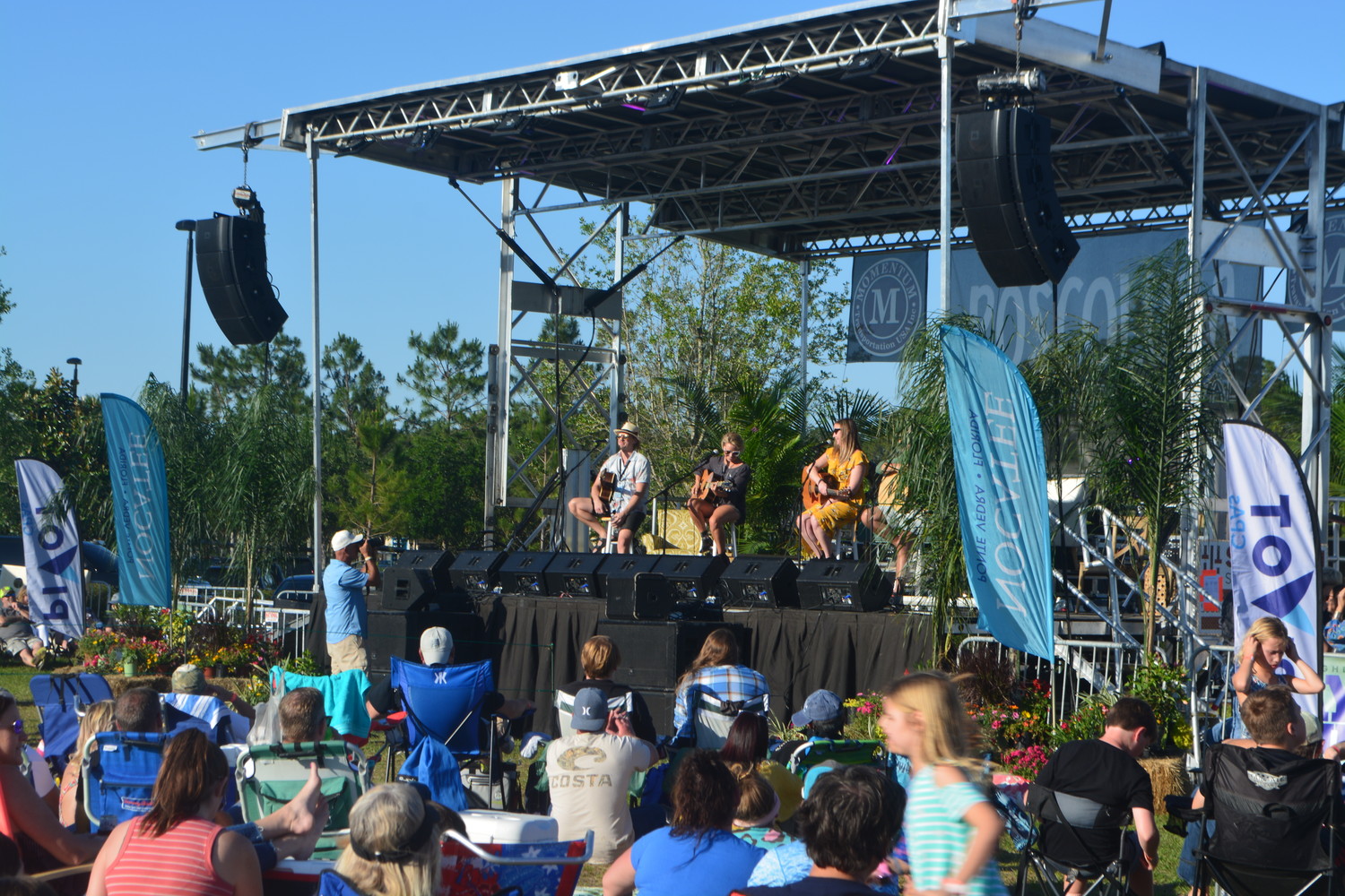 Songwriters share their stories and perform popular songs on-stage at the 2018 Roscolusa Songwriters Festival, held April 28 in Nocatee.