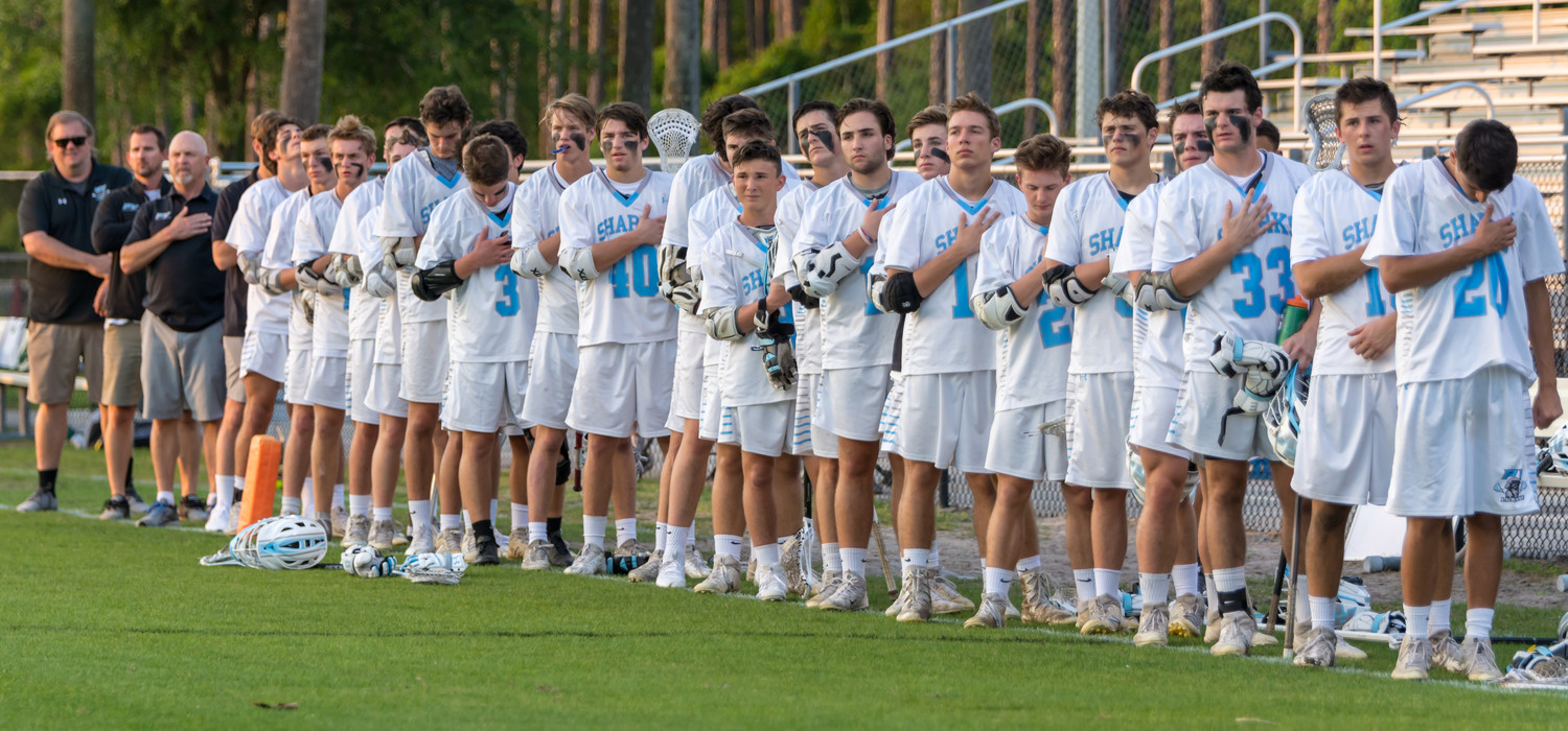The Ponte Vedra boys lacrosse team defeated Oak Hall last Friday, May 4, in the regional finals with a final score of 11-9. As reported by Florida Lacrosse News, Ponte Vedra attackman Walter Azzaro (#12) led the Sharks with three goals in the victory.  The Sharks will play Bishop Moore in the state final four on Friday, May 11, in Boca Raton. Ponte Vedra is 17-5, while Bishop Moore, according to maxpreps.com, is 18-2. The game will start at 5 p.m. Follow Ponte Vedra on Twitter @PVSharksLax1 for updates.