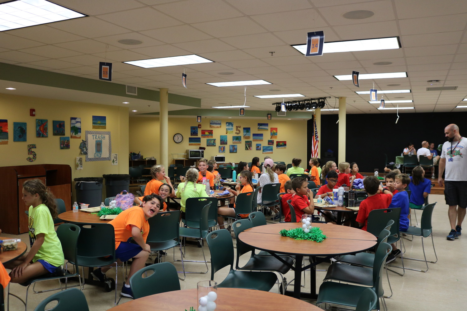 Students enjoy lunch at the cafeteria at the Bolles Lower School Ponte Vedra Beach Campus.