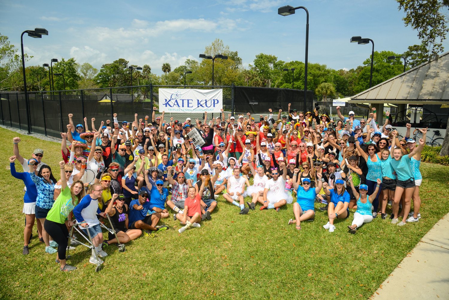 Supporters of the Kate Amato Foundation gather at the KATE KUP Triples Tennis Tournament April 5-6 at the Oak Bridge Club at Sawgrass. The event raised $85,000 for pediatric cancer research.