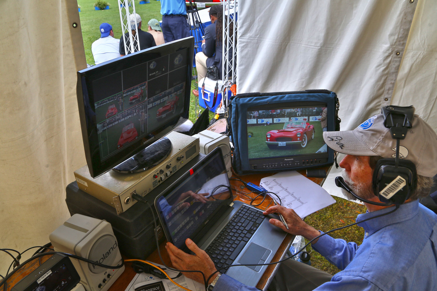 Ray Hays, executive director of the Emmy-winning program “Winning Amelia,” directs coverage of The Amelia Island Concours d’Elegance.