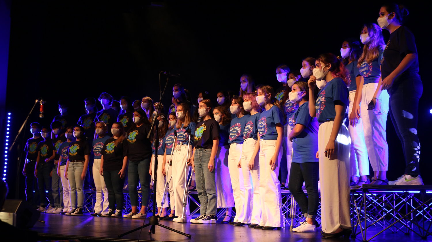 The 80-member Honors Chorus performs during a concert at Nease High School on Thursday, May 13.