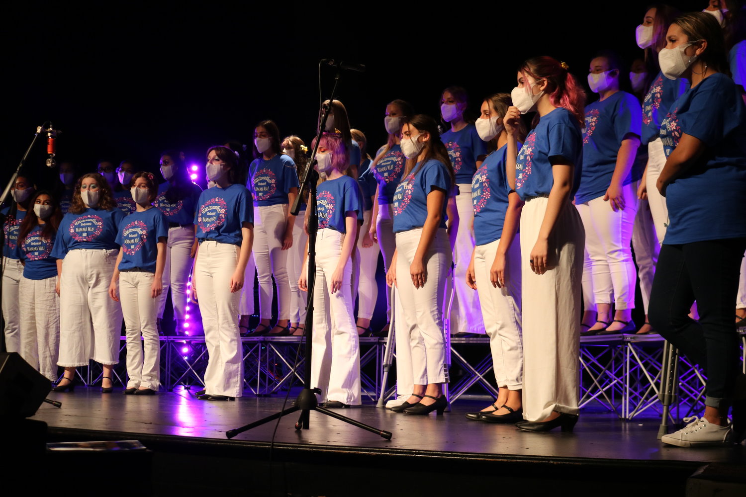 The Honors Women’s Chorus performs songs from “Mamma Mia!”