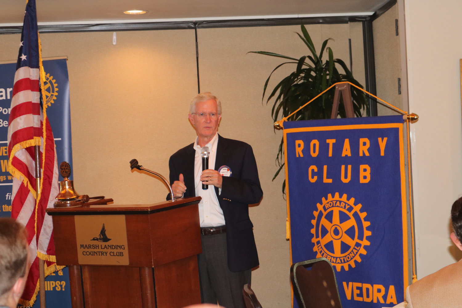 Rotarian Steve Crosby kicks off the Rotary Club of Ponte Vedra Beach/Ponte Vedra Recorder Local Heroes Awards ceremony on Thursday, May 27. The event recognizes individuals who give back to the community and reflect the spirit of the Rotary Club’s motto, “Service Above Self.”
