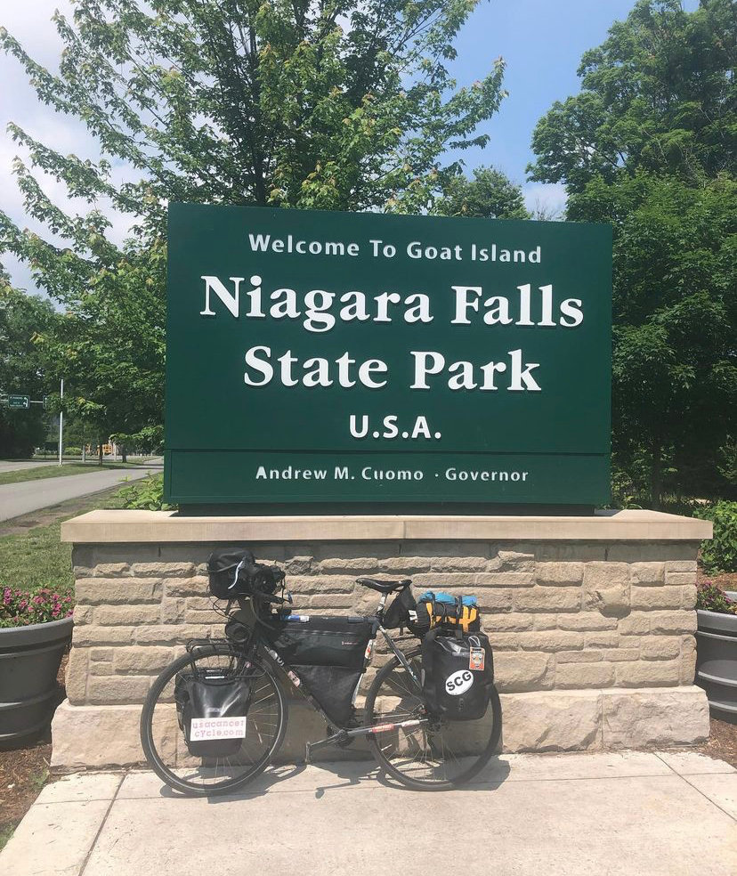 After nearly 6 months, Taylor finally made it across the country and back up to the eastern coast at Niagara Falls,