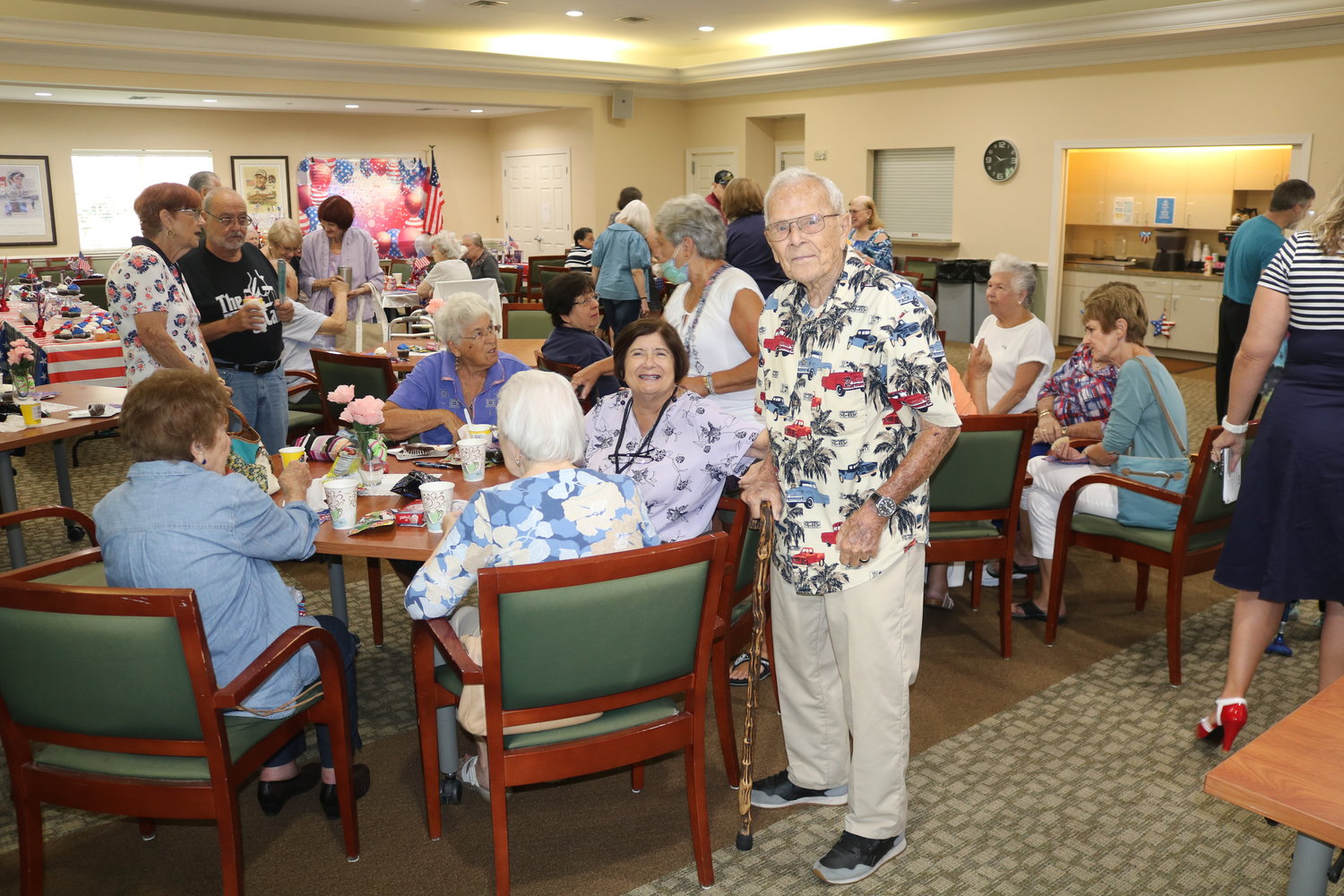 Area seniors gathered June 24 for a ‘welcome home’ party at THE PLAYERS Community Senior Center, which had been closed over the past year to protect people from the pandemic.