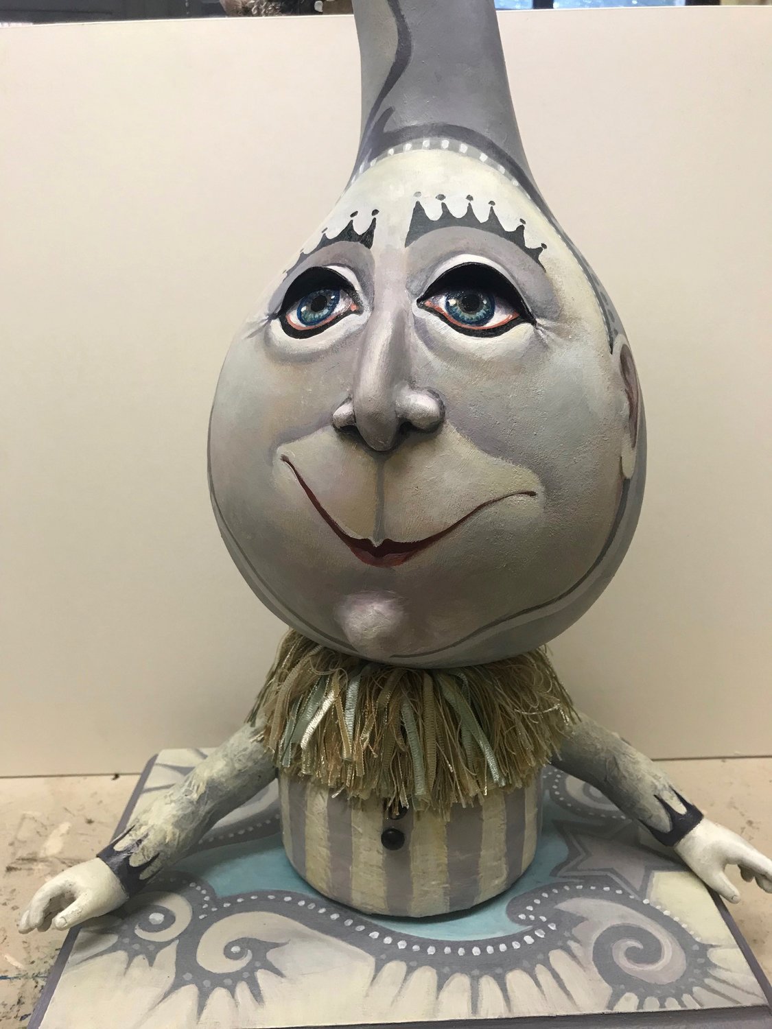 “Clarabell” by Jan Miller is one of the artist’s whimsical sculptures.