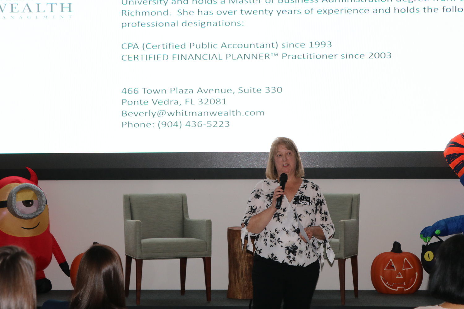 Beverly Whitman of Highland Investment Advisors speaks about financial literacy at the recent conference at the link.