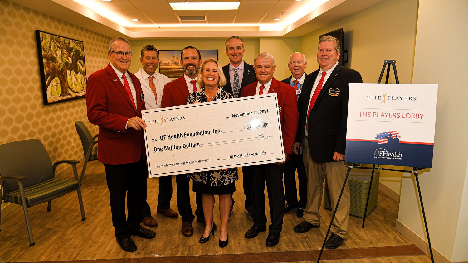 THE PLAYERS makes a $1 million donation to support the launch of the UF Health Brain Wellness Program – Jacksonville, the first program in the state of Florida within a national network of treatment sites developed by the Gary Sinise Foundation Avalon Network.