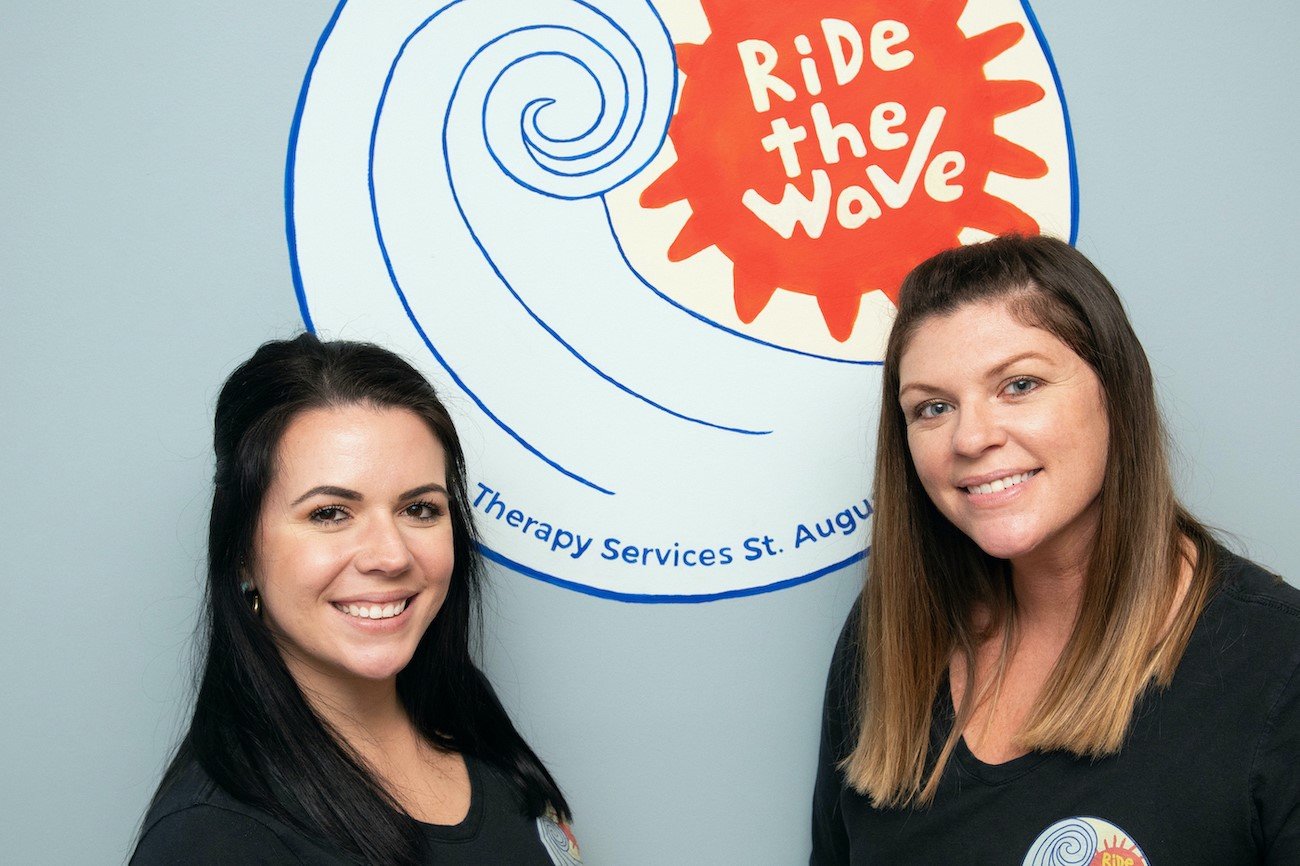 Brittany Bodenbender and Jana Sanford-Heller of Ride the Wave Therapy Services.