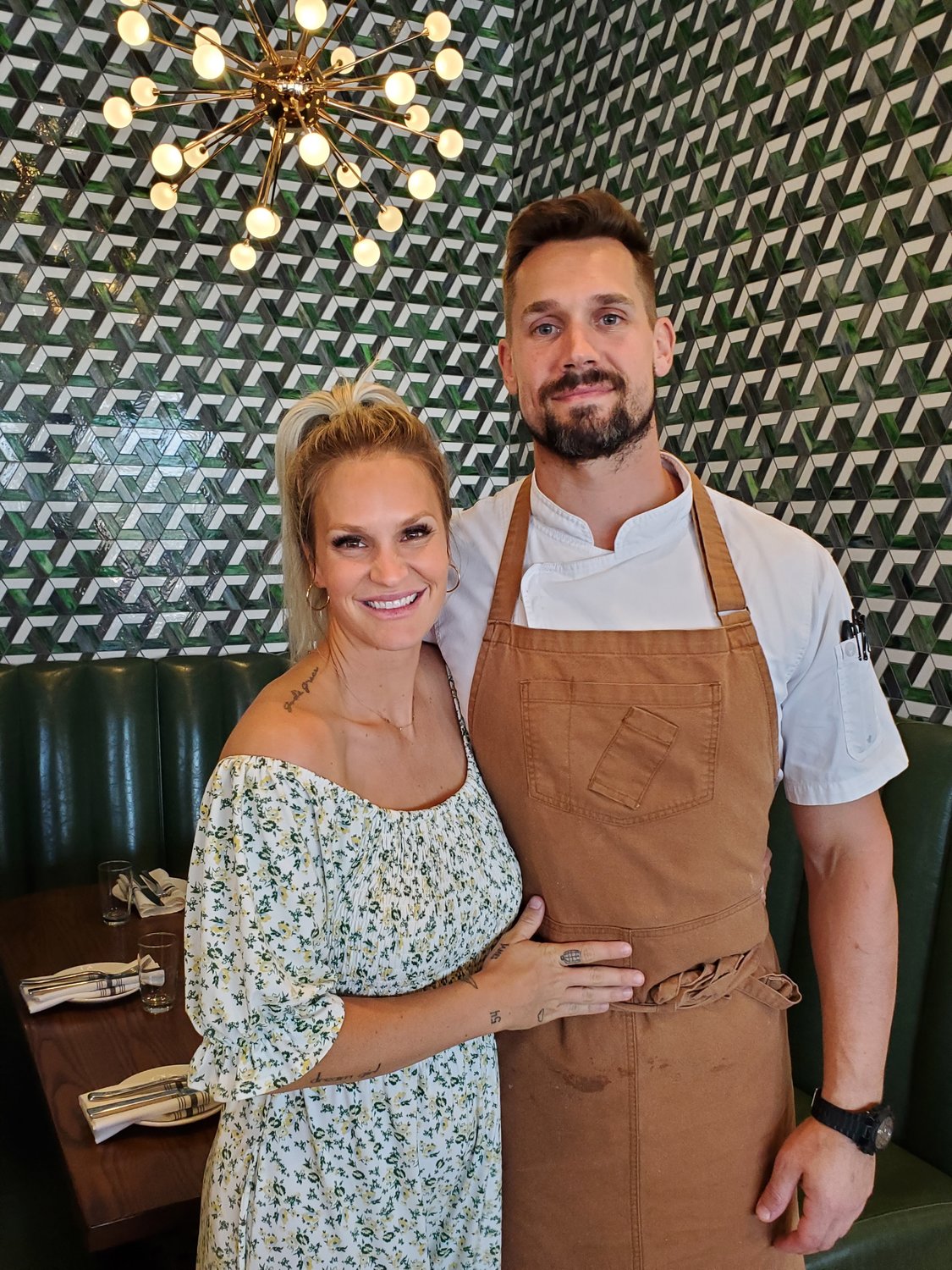 Brittany and Chef Mike Cooney opened Ember & Iron last year.