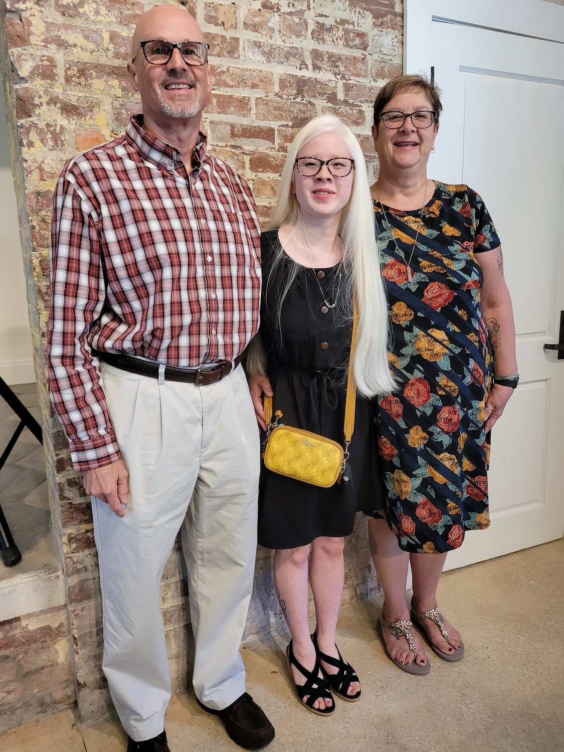 St. Johns Cultural Council Jr. ROWITA Fellowship Award winner Brita Strevig and parents Mark and Disa Strevig.
