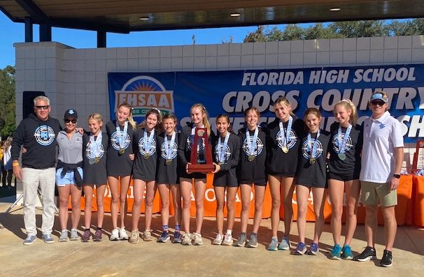 The Ponte Vedra Girls 2021 cross country state champions
