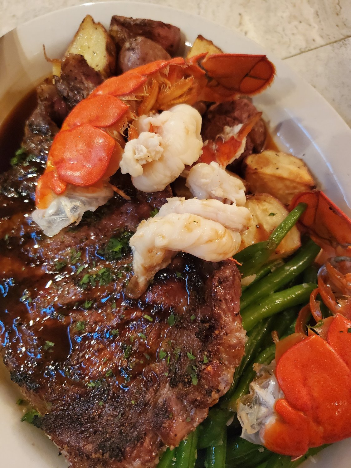 Grilled Prime Ribeye & Maine Lobster
