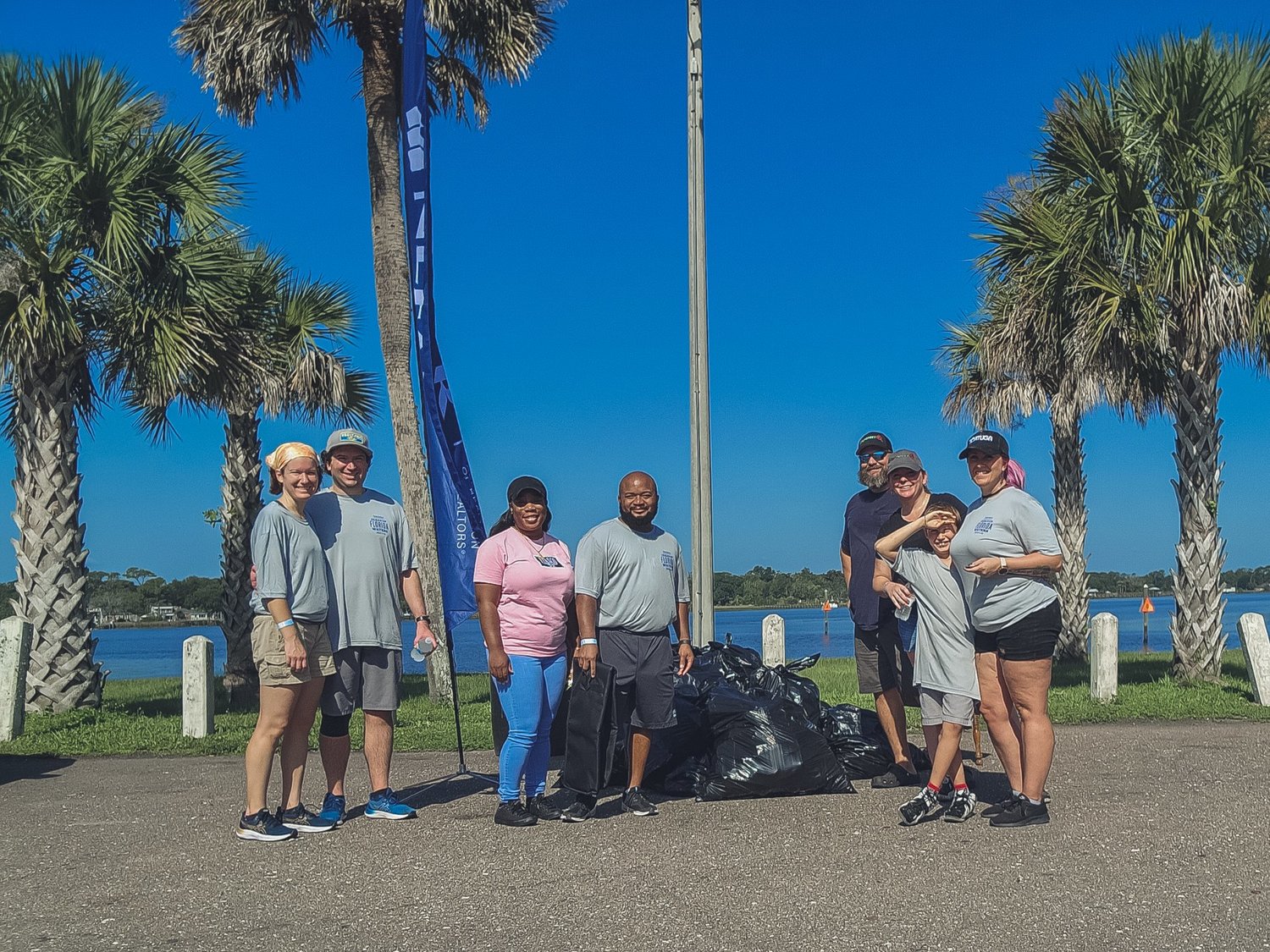 Volunteers did a portion of the clean-up at Bert Maxwell Boat Ramp Northside.