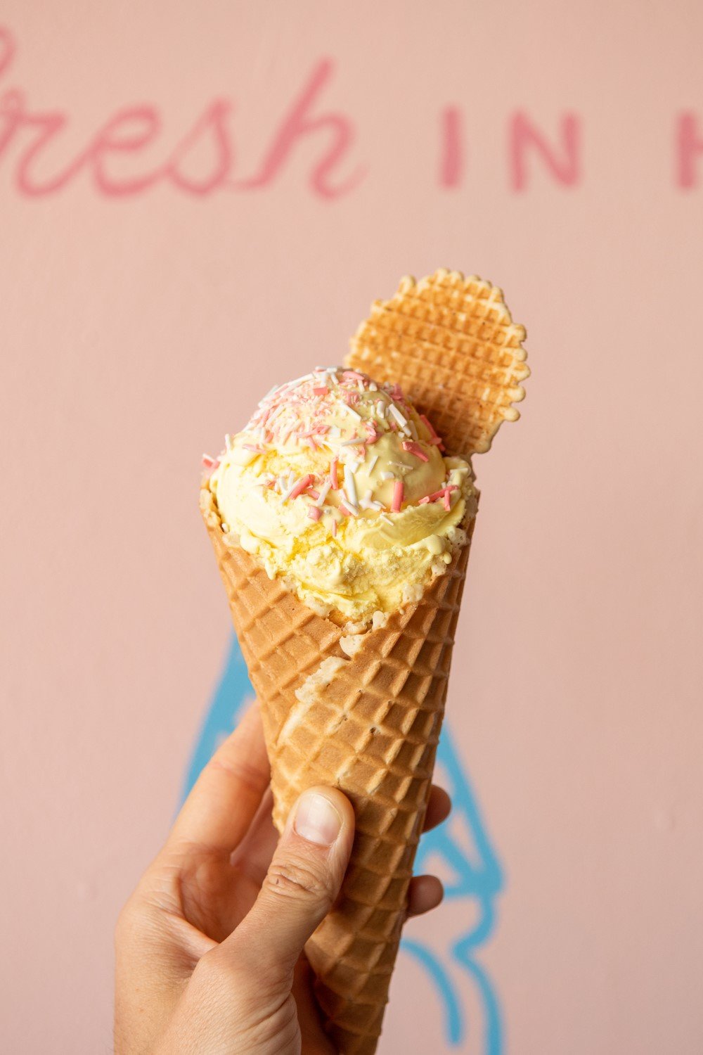 Mayday Handcrafted Ice Creams offers a wide variety of flavors.