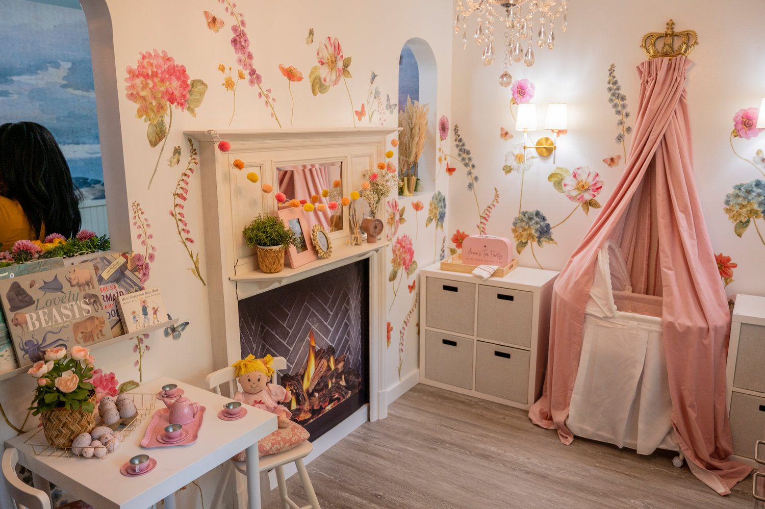 The room, transformed by team from Dreams Come True, is the perfect place for a little girl like Anna.