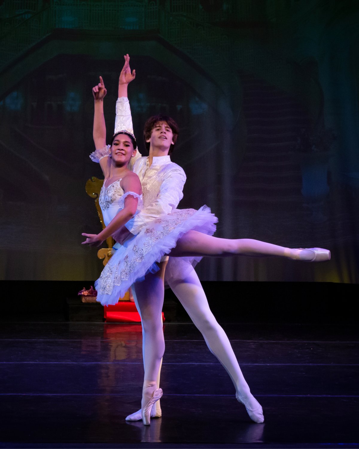 Claudia Mueckay and Jake Karger dance the roles of Sugar Plum Fairy and Cavalier.
