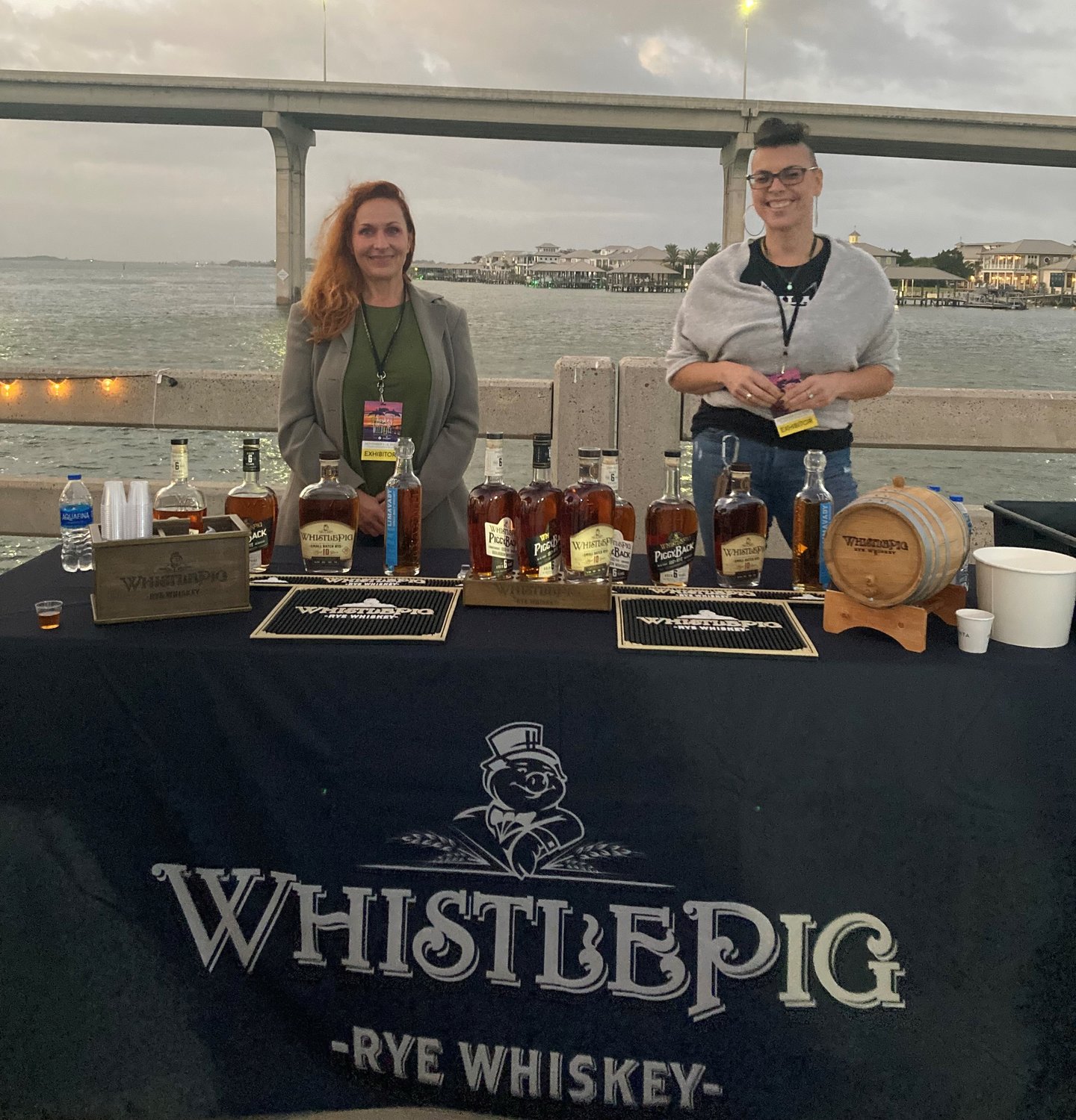 WhistlePig representative were on hand to tell visitors about their product.