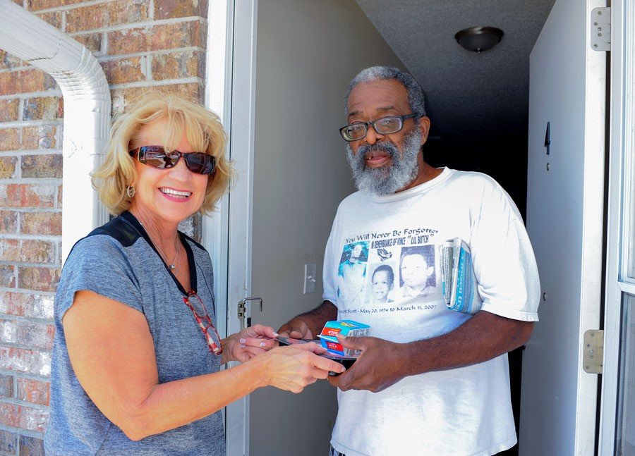 A COA volunteer delivers for Meals on Wheels.