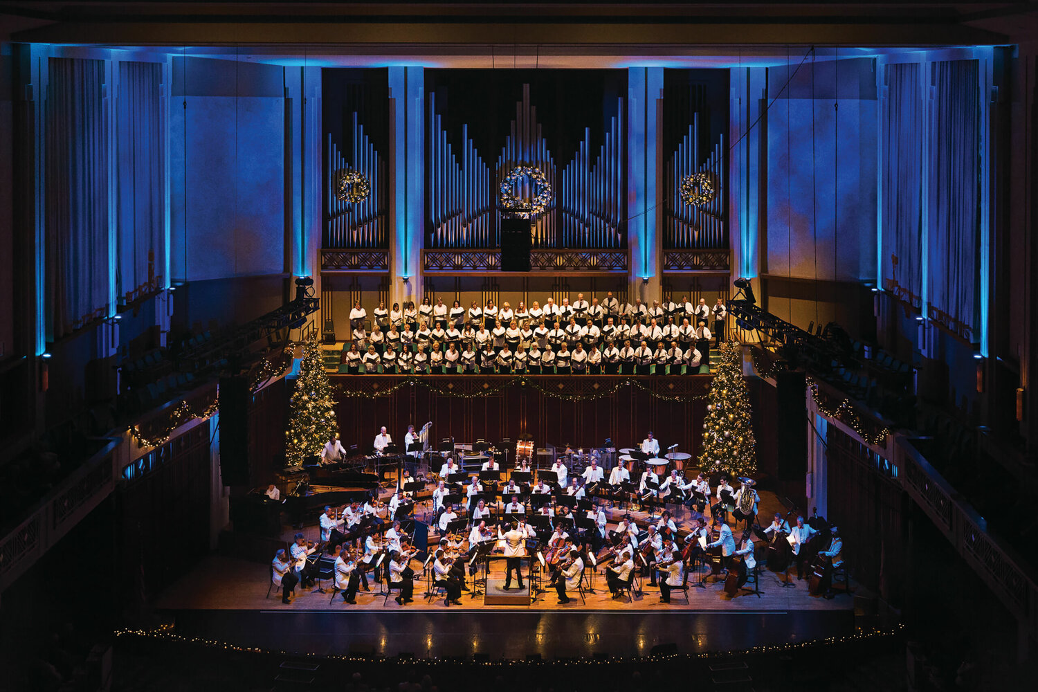The Jacksonville Symphony performs its Holiday Pops concert.